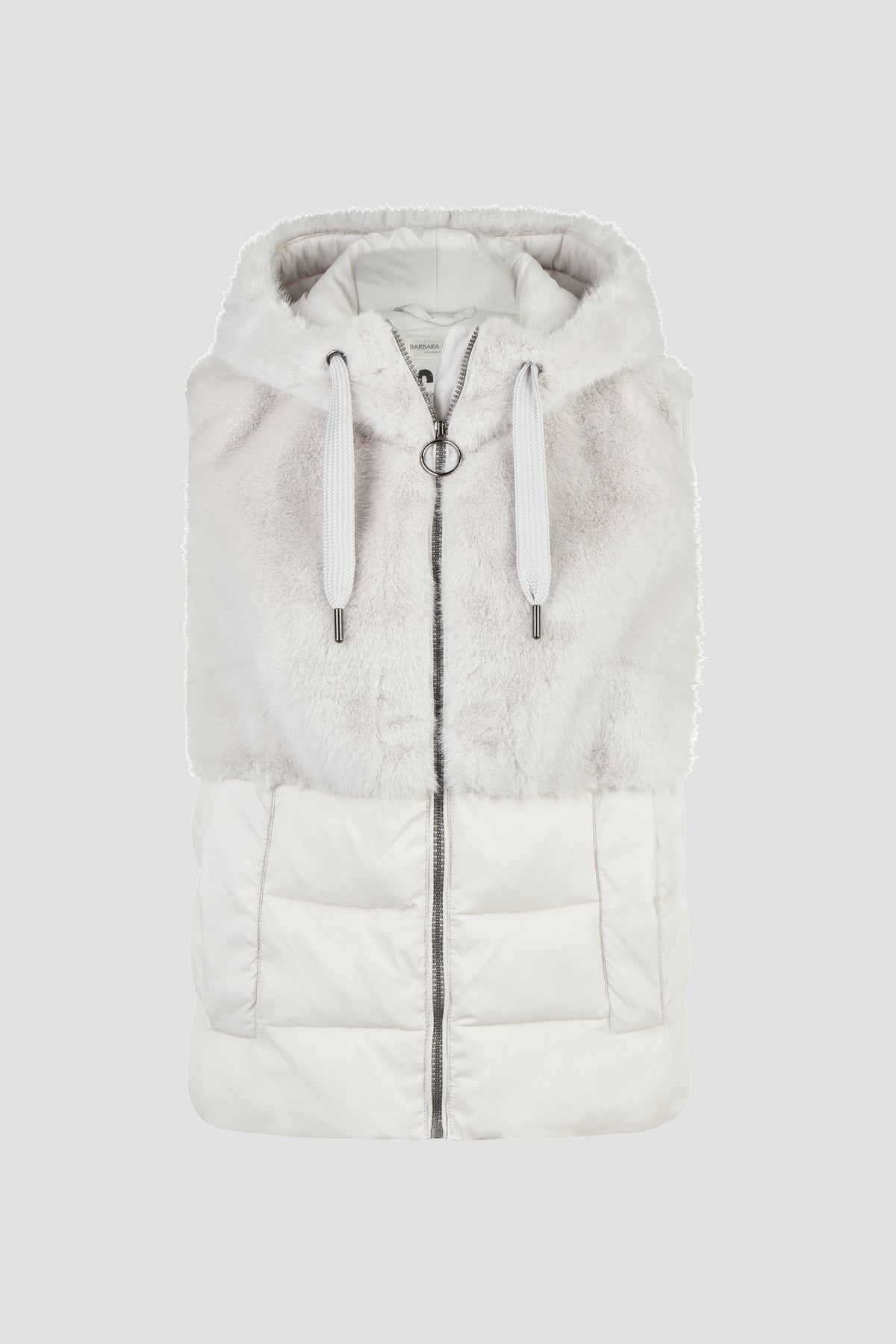 Barbara Lebek Gilet 15007062 – Silver – front