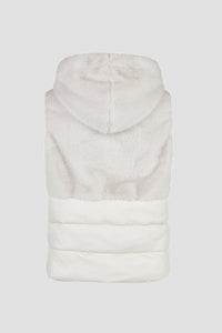 Barbara Lebek Gilet 15007062 – Silver – back