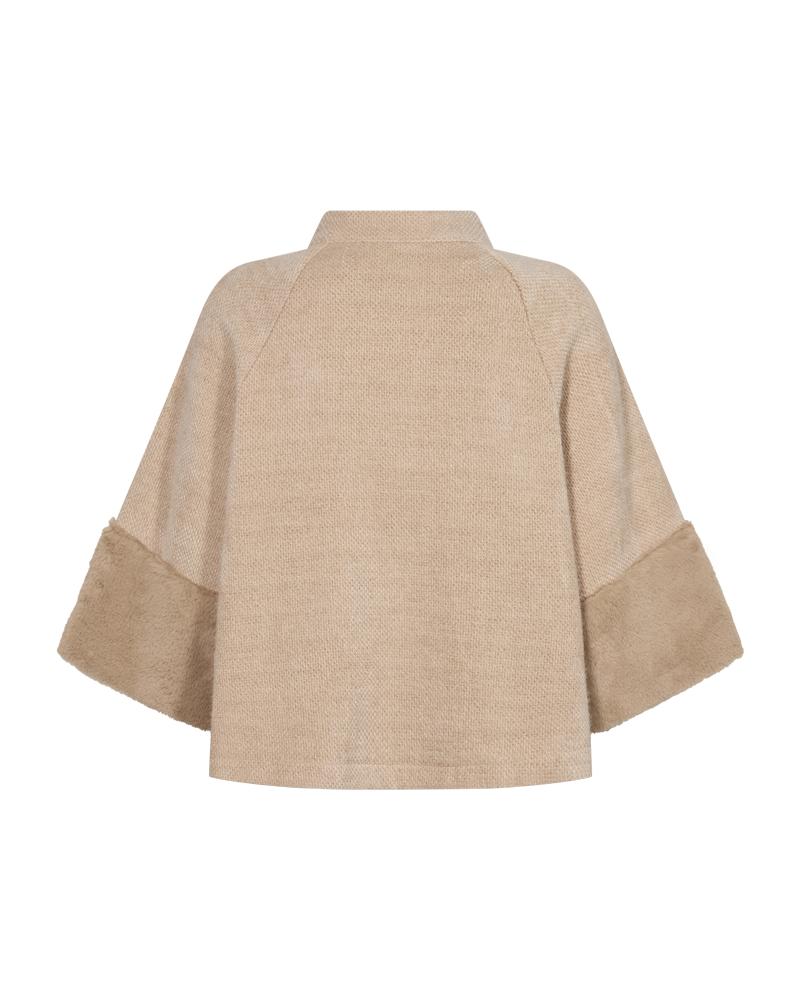 Freequent Gabby Jacket with Faux Fur Cuffs