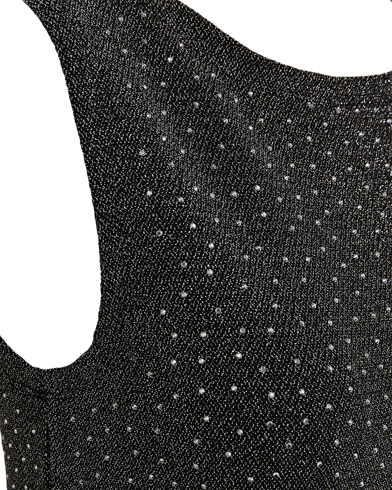 Freequent Viska Metallic Rhinestone Top