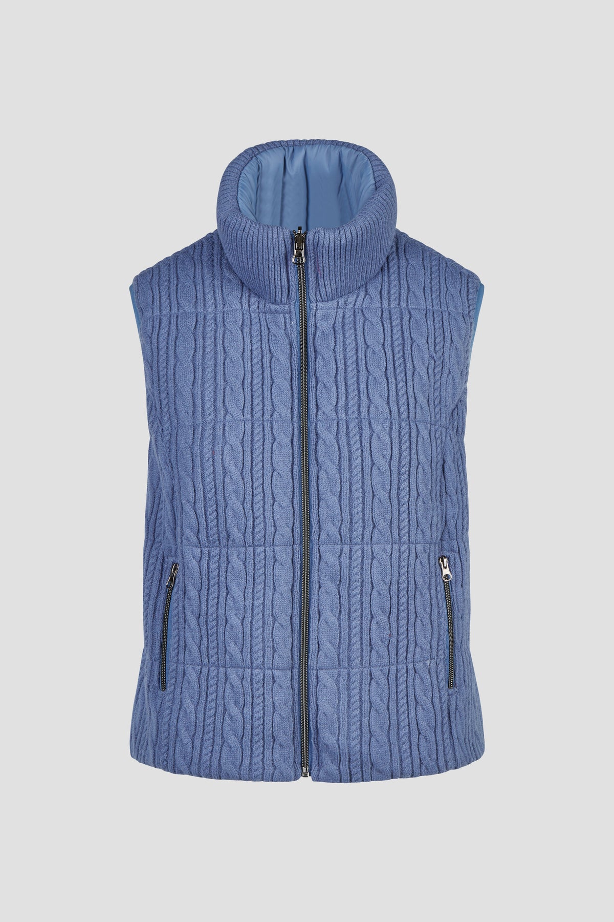 Barbara Lebek Reversible Gilet 15824062 – LIGHT DENIM – front