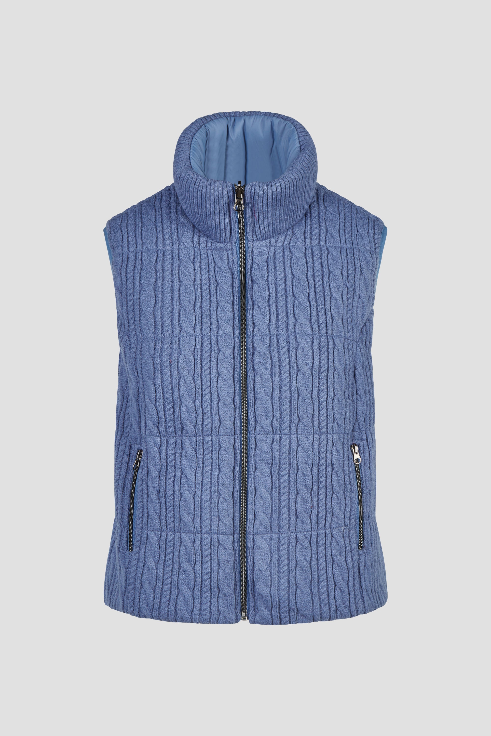 Barbara Lebek Reversible Gilet 15824062 – LIGHT DENIM – front