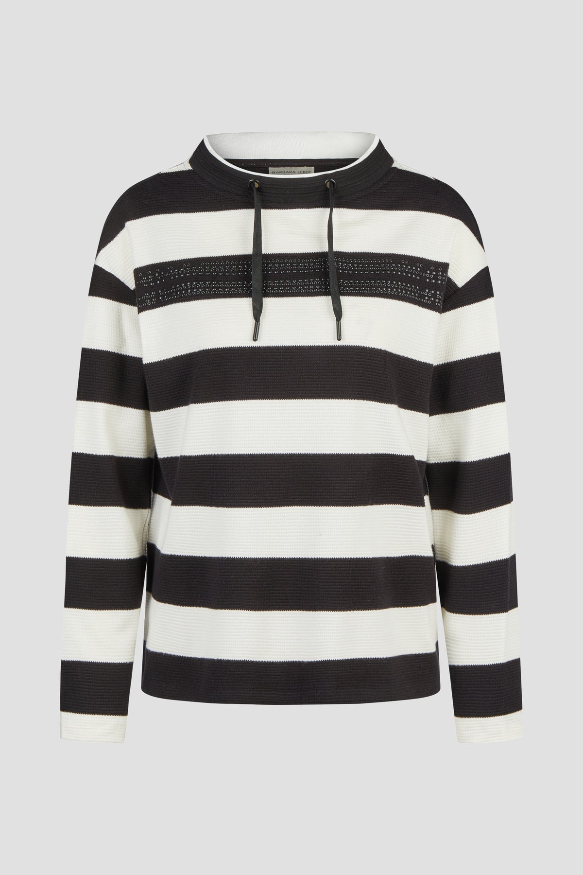Barbara Lebek Sweatshirt 16027062 – BLACK/VANILLA – front