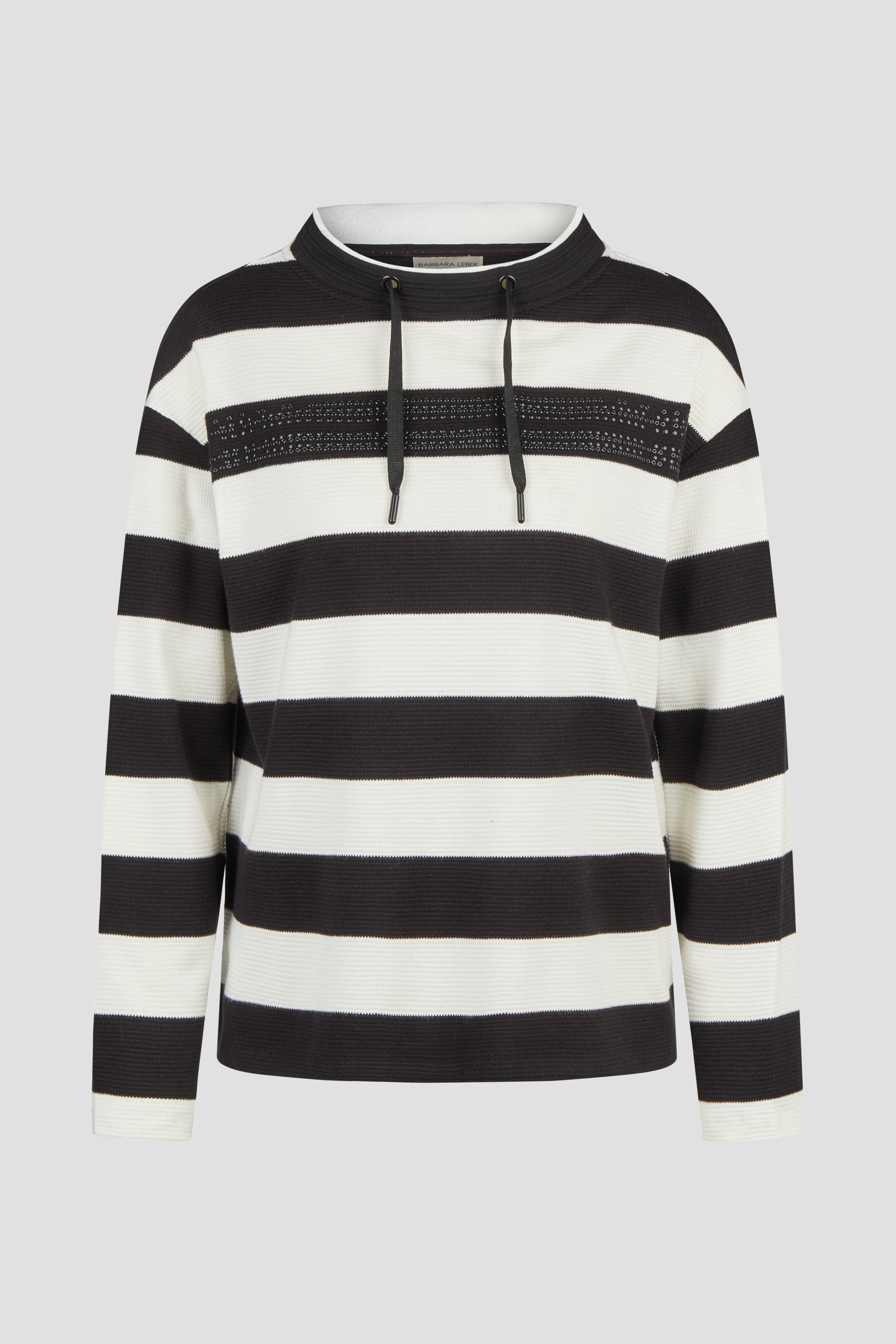Barbara Lebek Sweatshirt 16027062 – BLACK/VANILLA – front