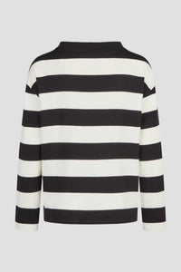 Barbara Lebek Sweatshirt 16027062 – BLACK/VANILLA – back