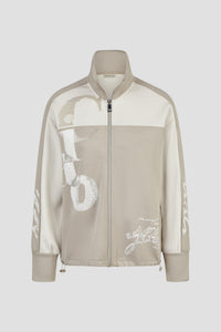 Barbara Lebek Sweat Jacket 16292062 – TAUPE – front