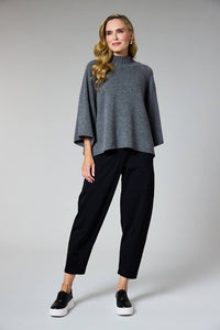 Deck Barrel Leg Trousers 2511 – Black – view 1
