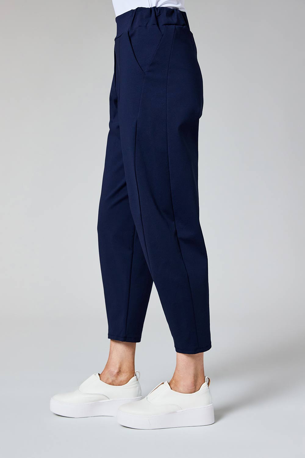 Deck Barrel Leg Trousers 2511 – Navy – view 2