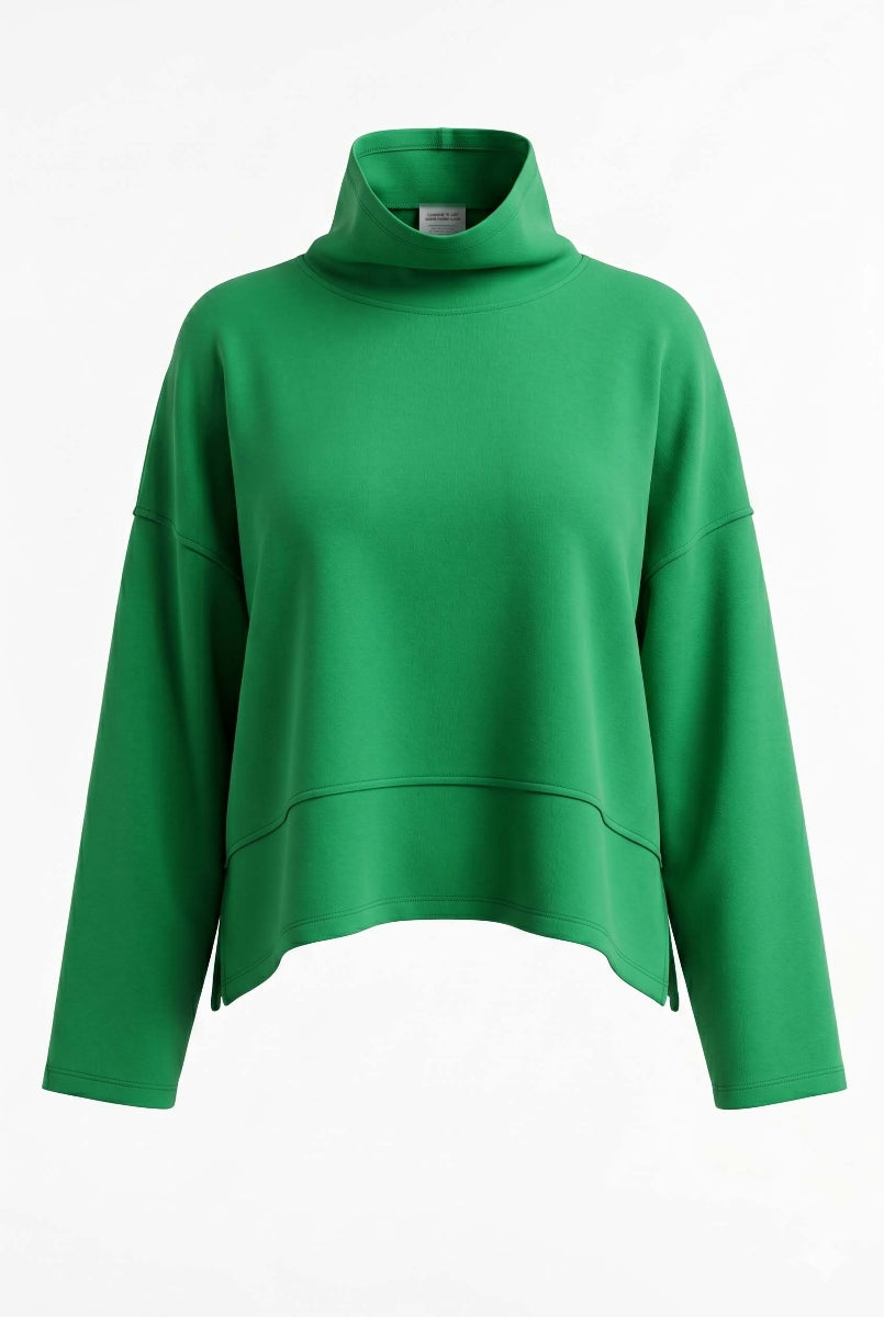 Alice Collins Helmi Sweatshirt 037A269 in Emerald Green, front photo