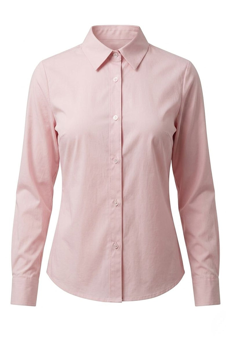 Alice Collins Kim Plain Shirt 037A318 in Pink, front photo