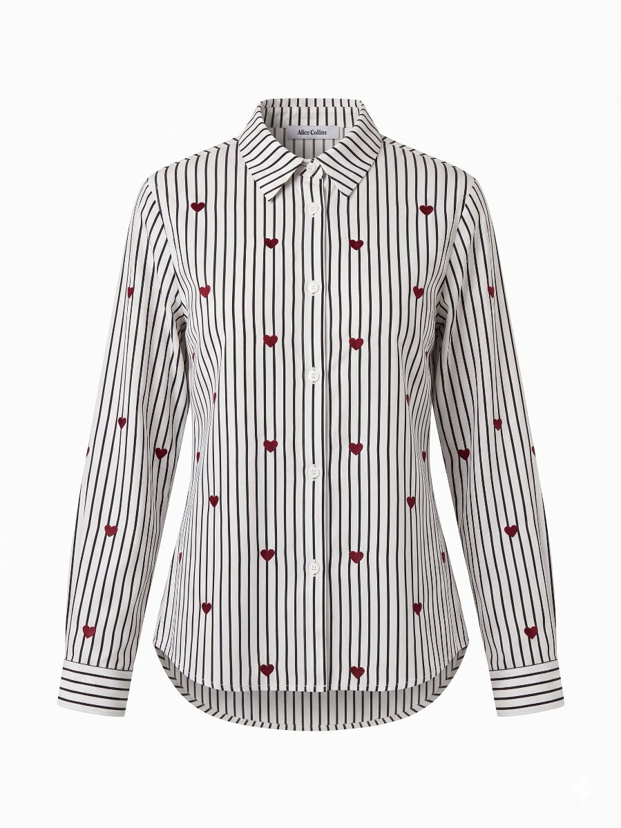 Alice Collins Avril Shirt 037A260 in Navy, front photo