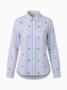 Alice Collins Avril Shirt 037A260 in ICE BLUE, front photo