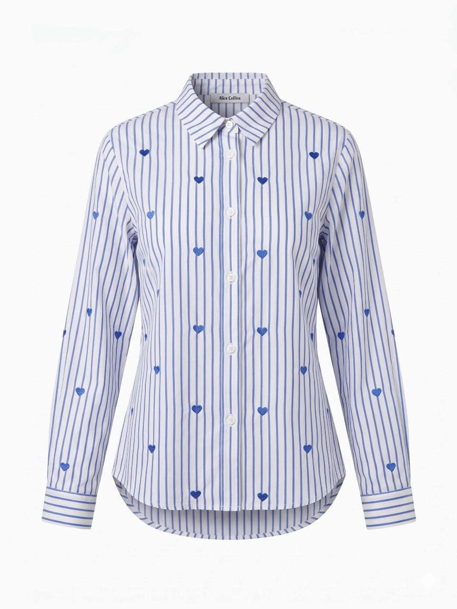 Alice Collins Avril Shirt 037A260 in ICE BLUE, front photo