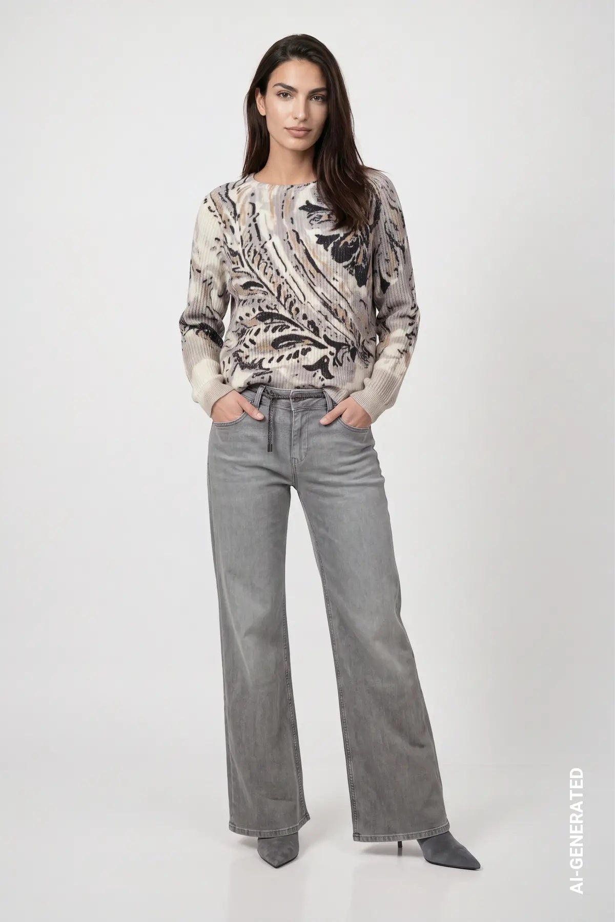 Monari Paisley Knit Jumper 809963