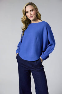 Deck Ribbed Batwing Knit 8948 – ROYAL BLUE – view 1