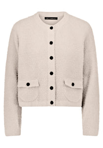 Betty Barclay round-neck button cardigan in taupe, 5496/2034, photo 4