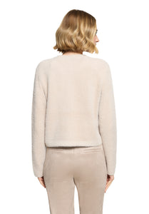 Betty Barclay round-neck button cardigan in taupe, 5496/2034, photo 3