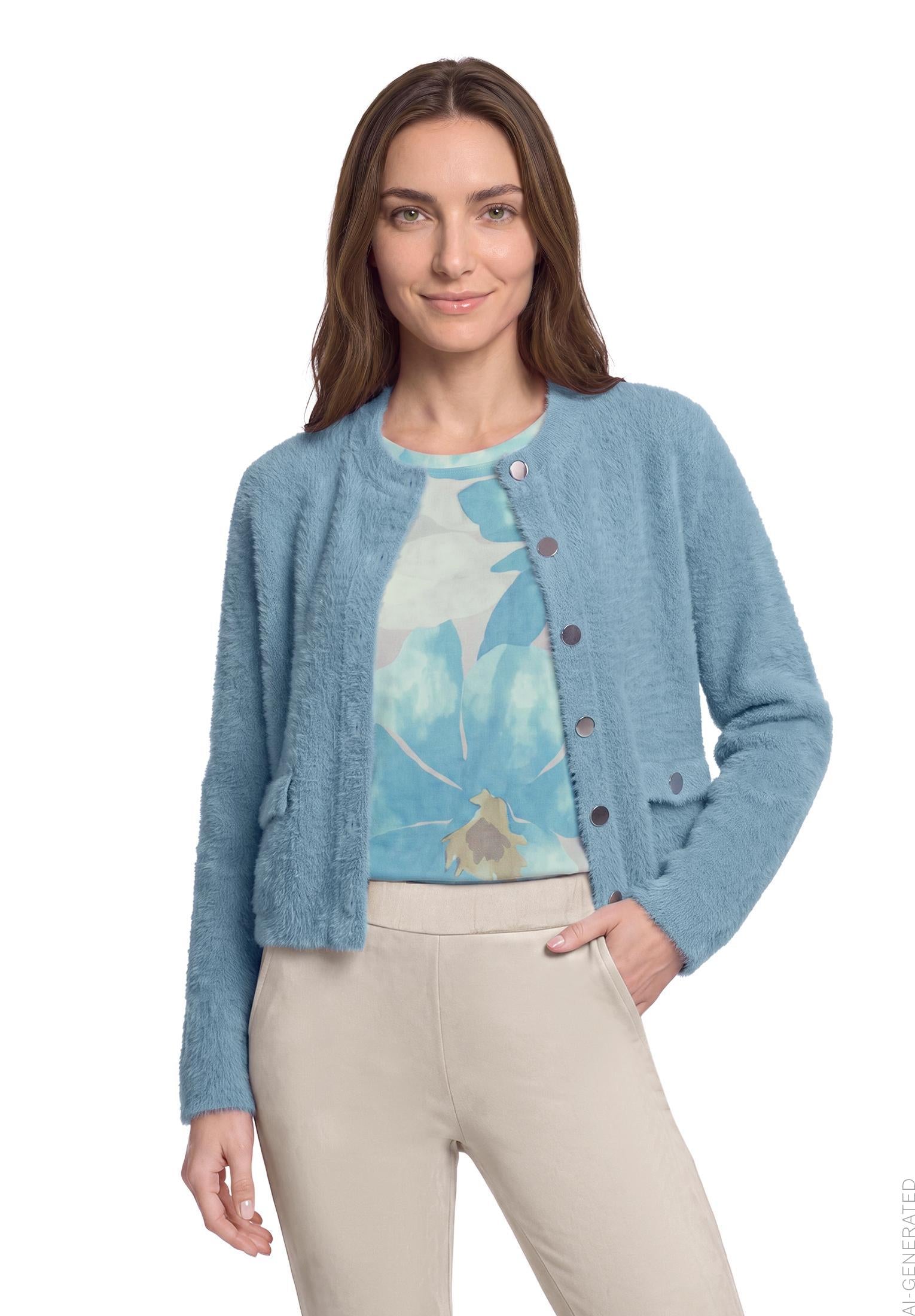 Betty Barclay Round-Neck Button Cardigan 5496/2034