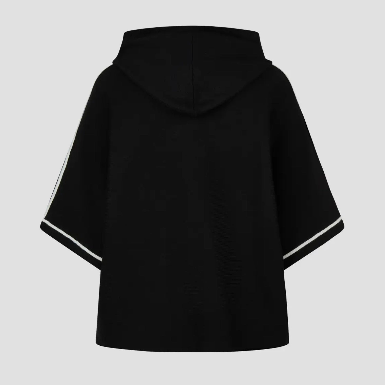 Barbara Lebek Hooded Knit Jacket 15677062 – Black – back