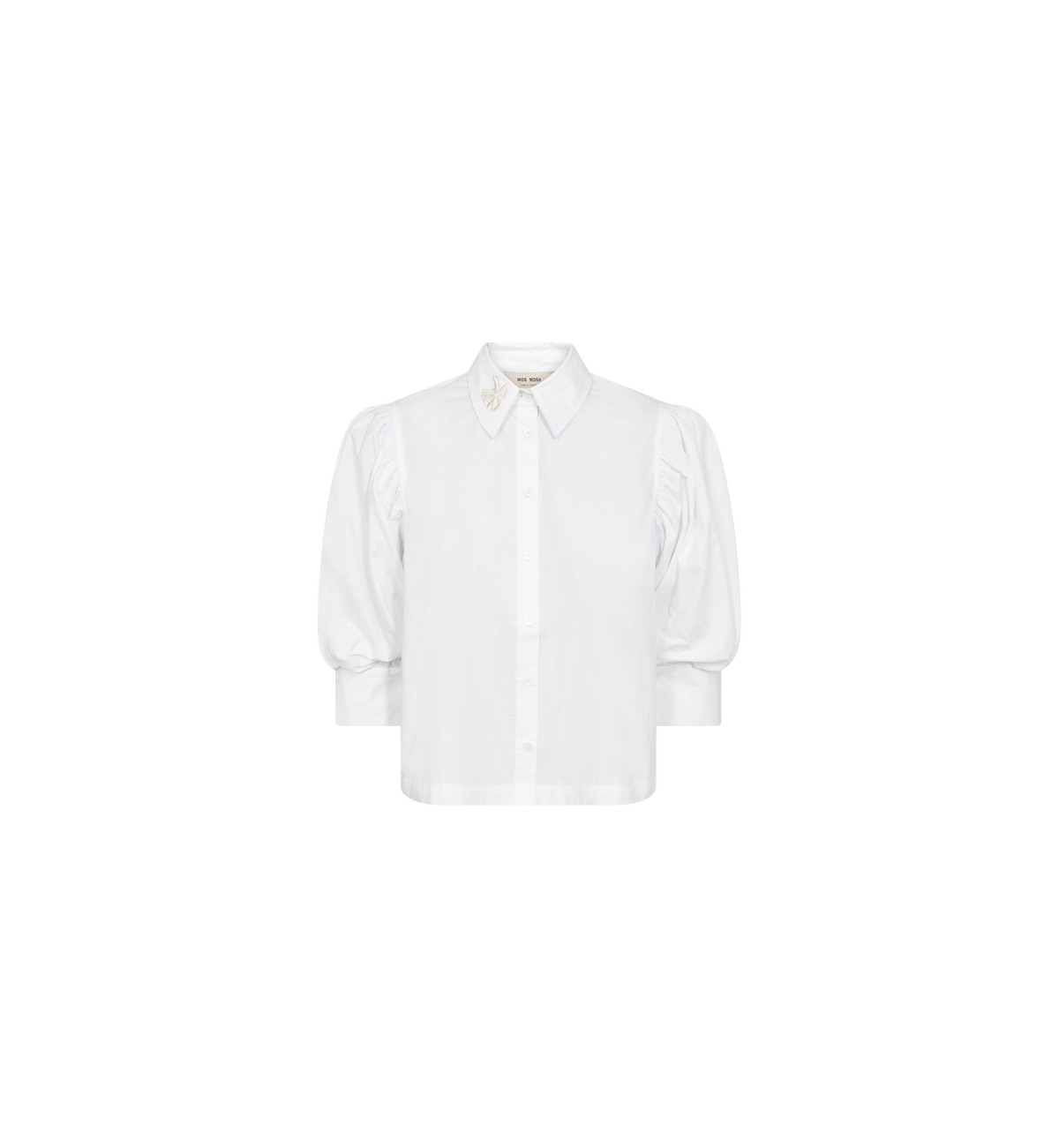 Mos Mosh Adjao Bernat White Embroidered Shirt 183240