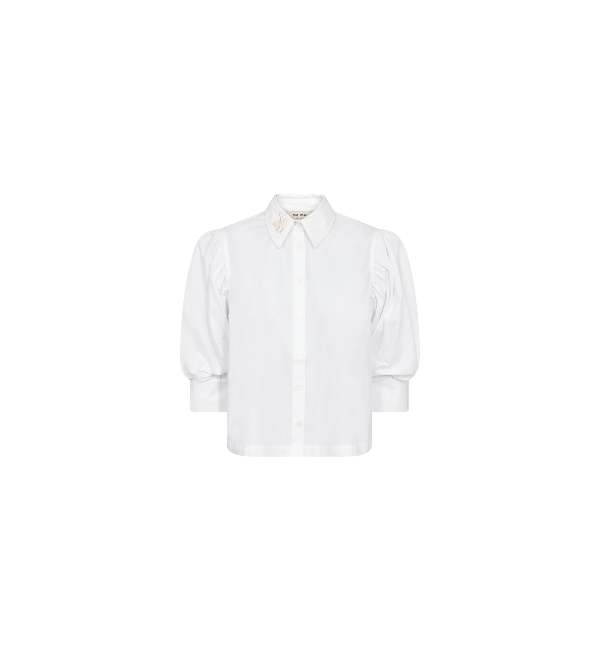 Mos Mosh Adjao Bernat White Embroidered Shirt 183240