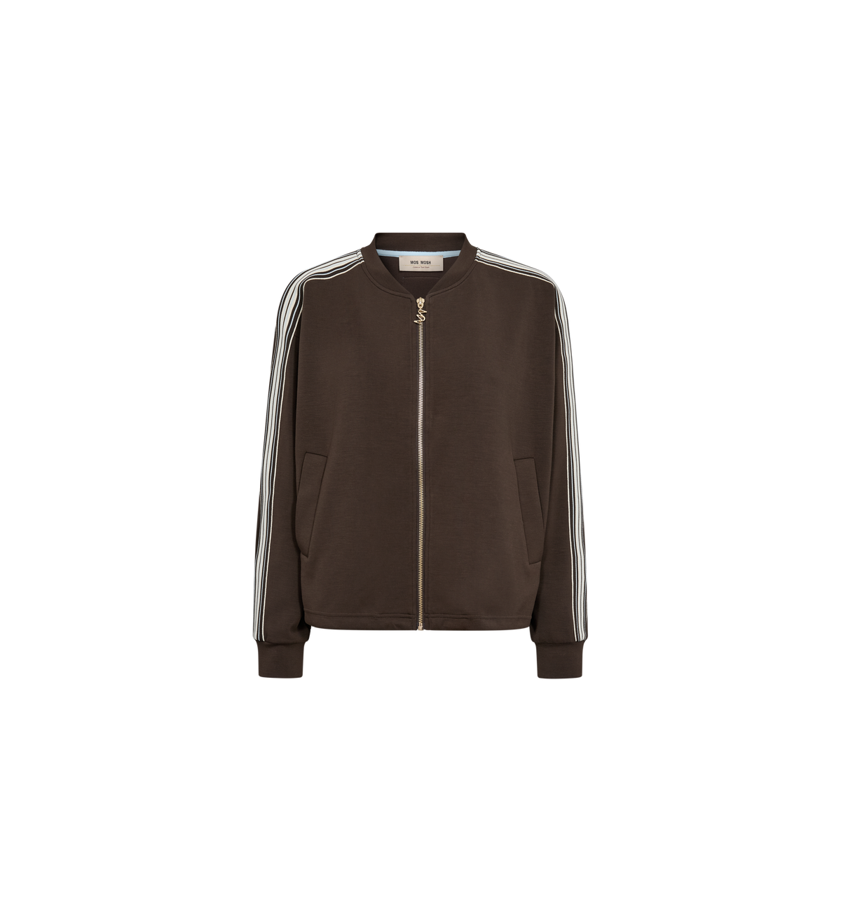 Mos Mosh Ardie Chocolate Zip Sweatcardigan 180850