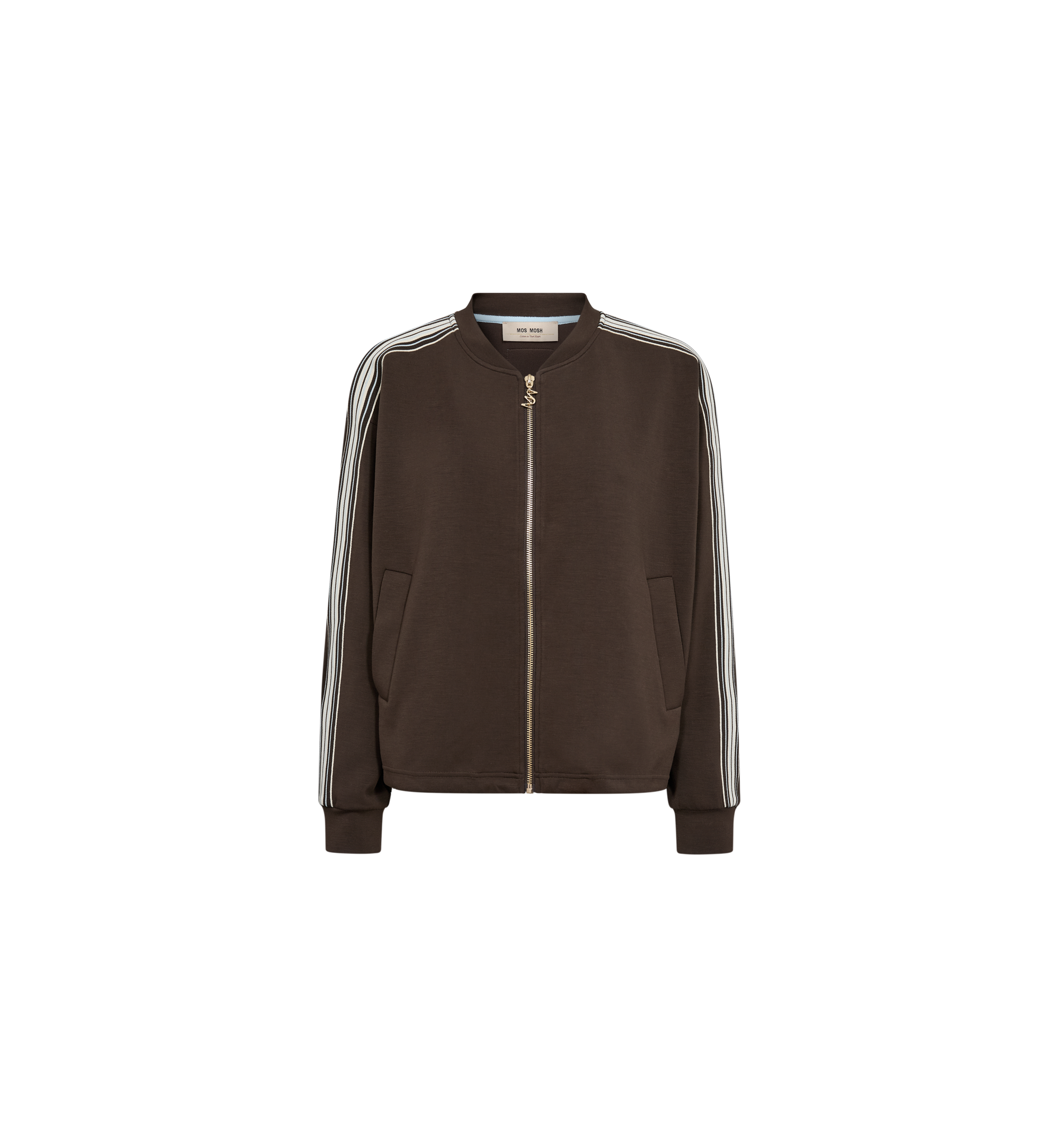 Mos Mosh Ardie Chocolate Zip Sweatcardigan 180850