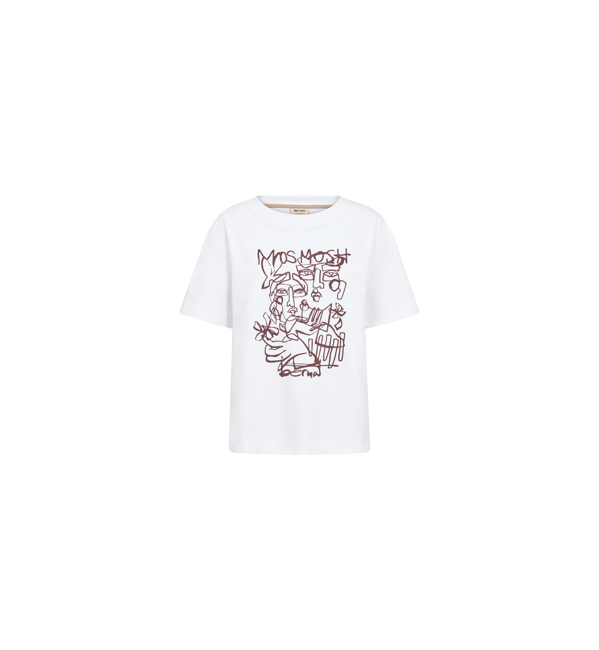 Mos Mosh Bernat White Graphic T-Shirt 180640