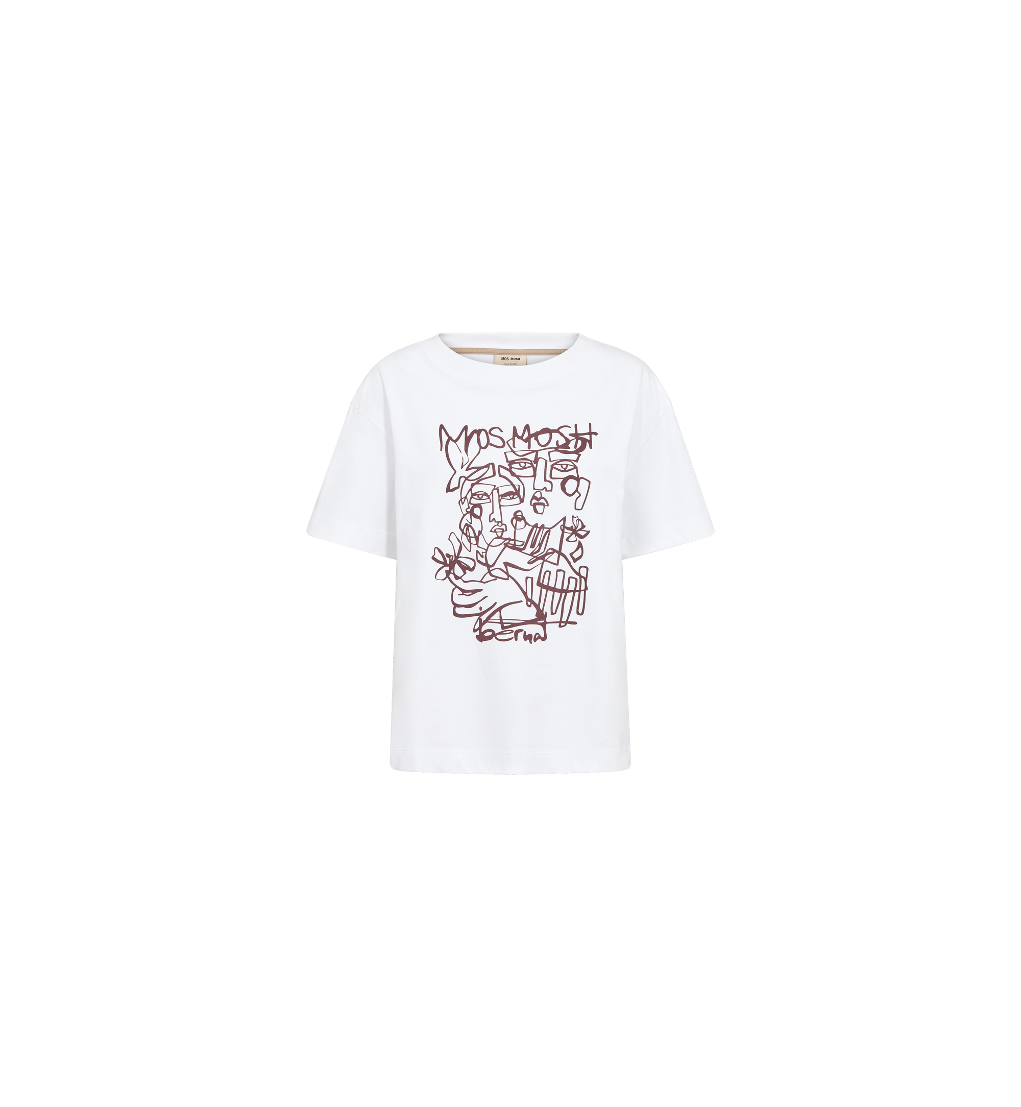 Mos Mosh Bernat White Graphic T-Shirt 180640