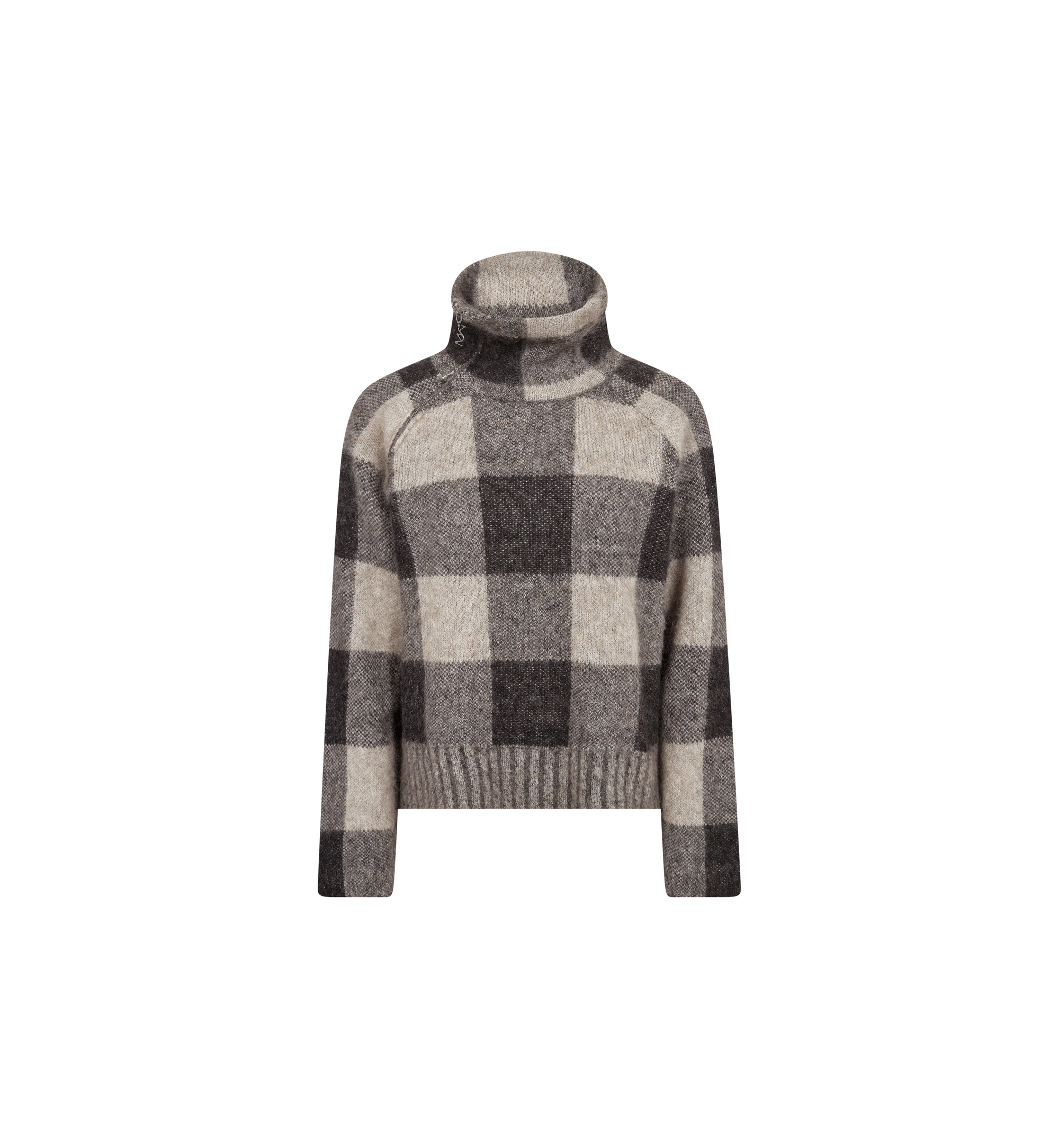 Mos Mosh Maija Black & Beige Check Knit 182950