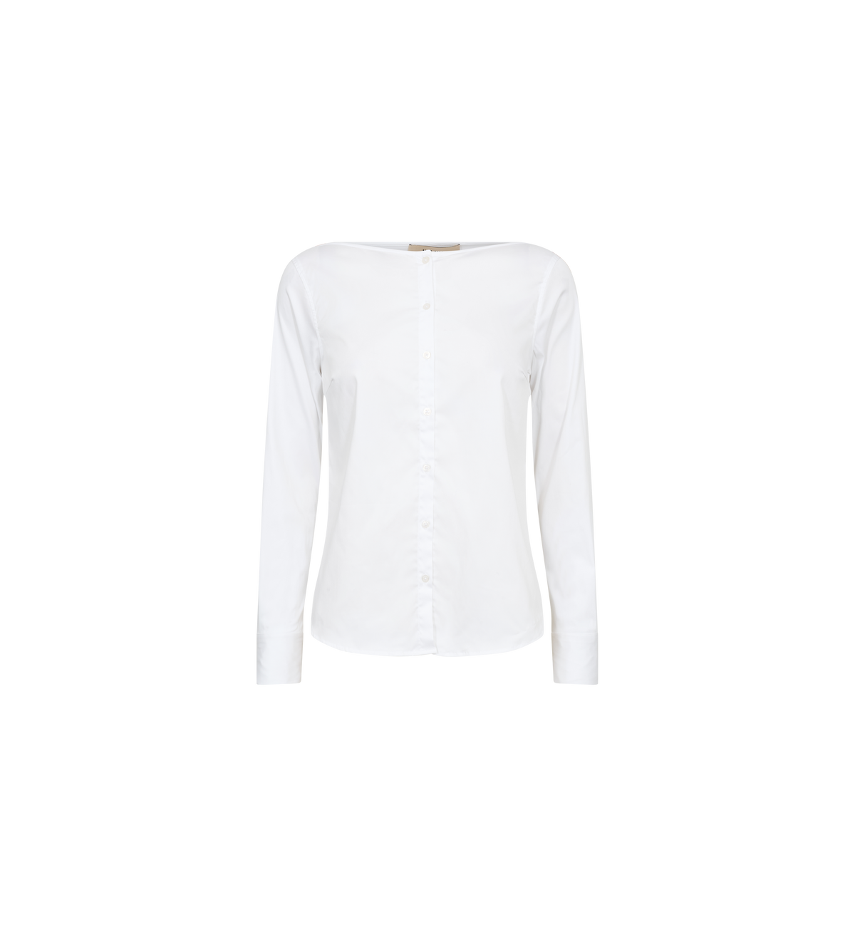 Mos Mosh Manda White Boatneck Shirt 182470