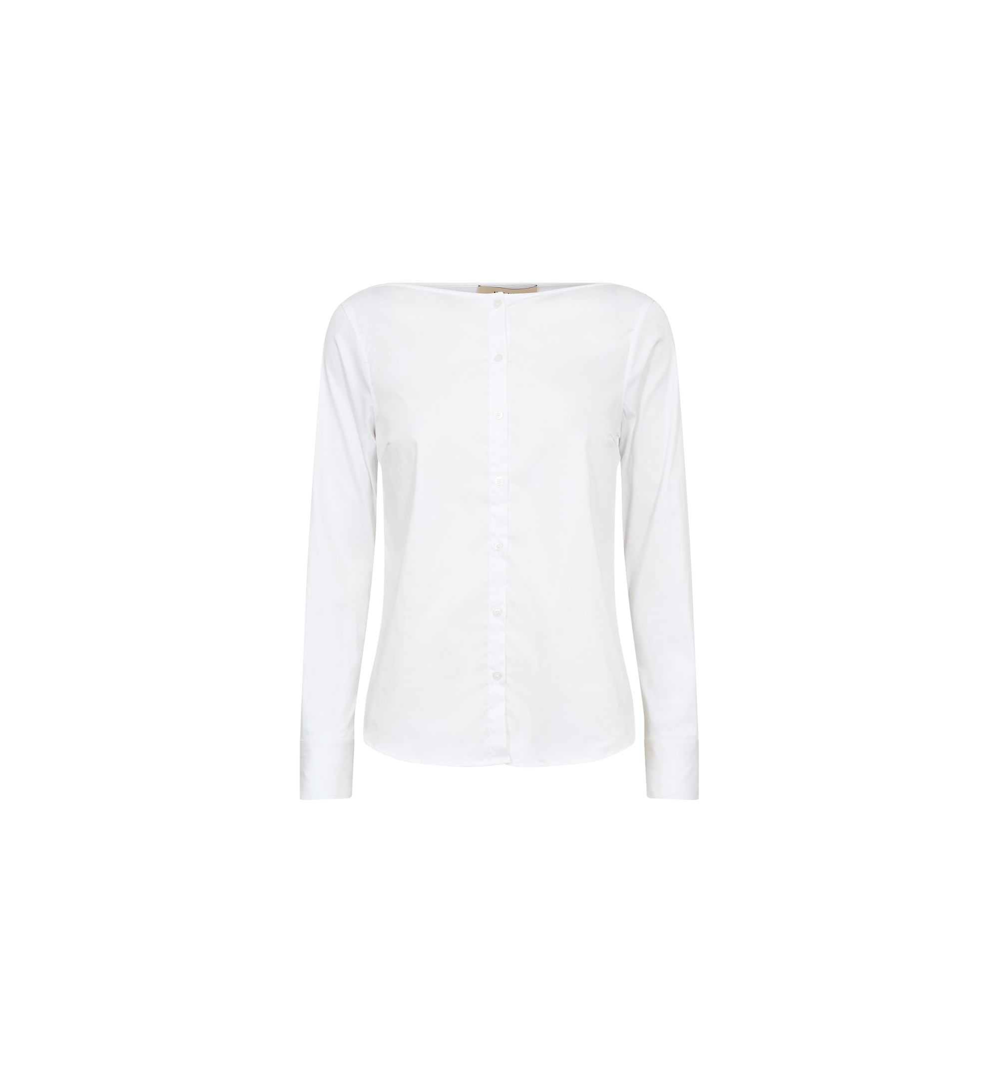 Mos Mosh Manda White Boatneck Shirt 182470