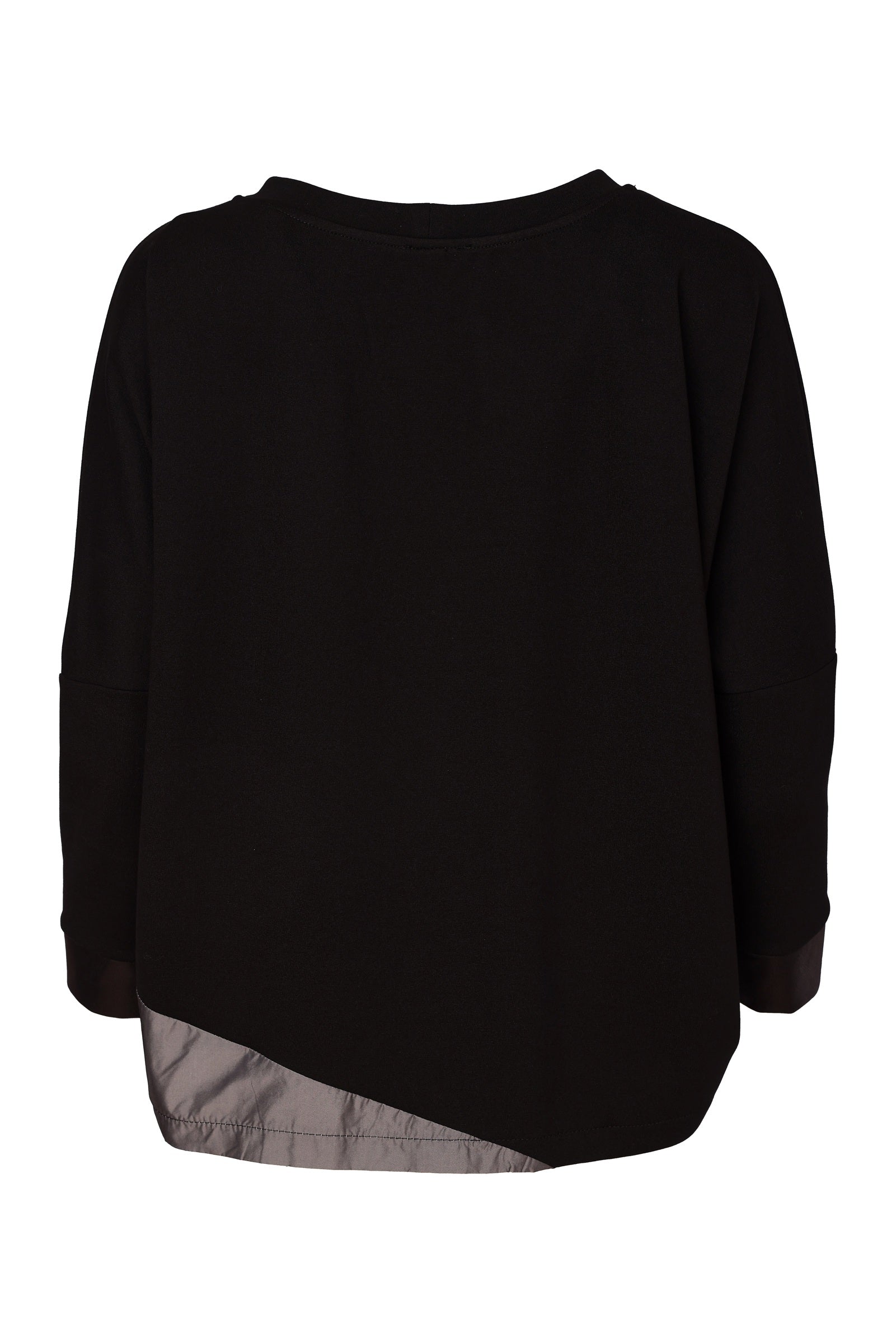 Naya Round Neck Top With Contrast Sections