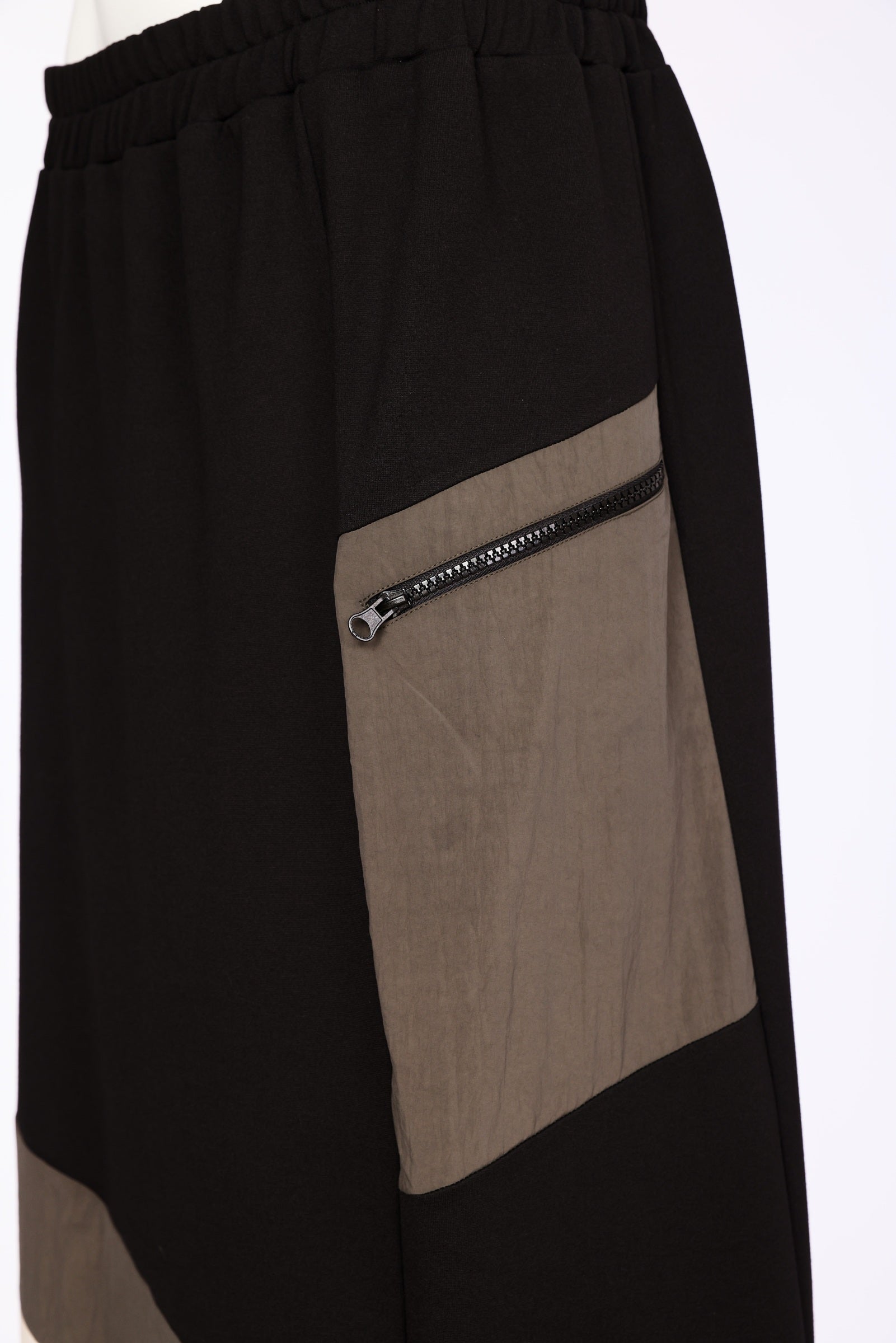 Naya Drawstring Hem Skirt With Colour Angled Panels