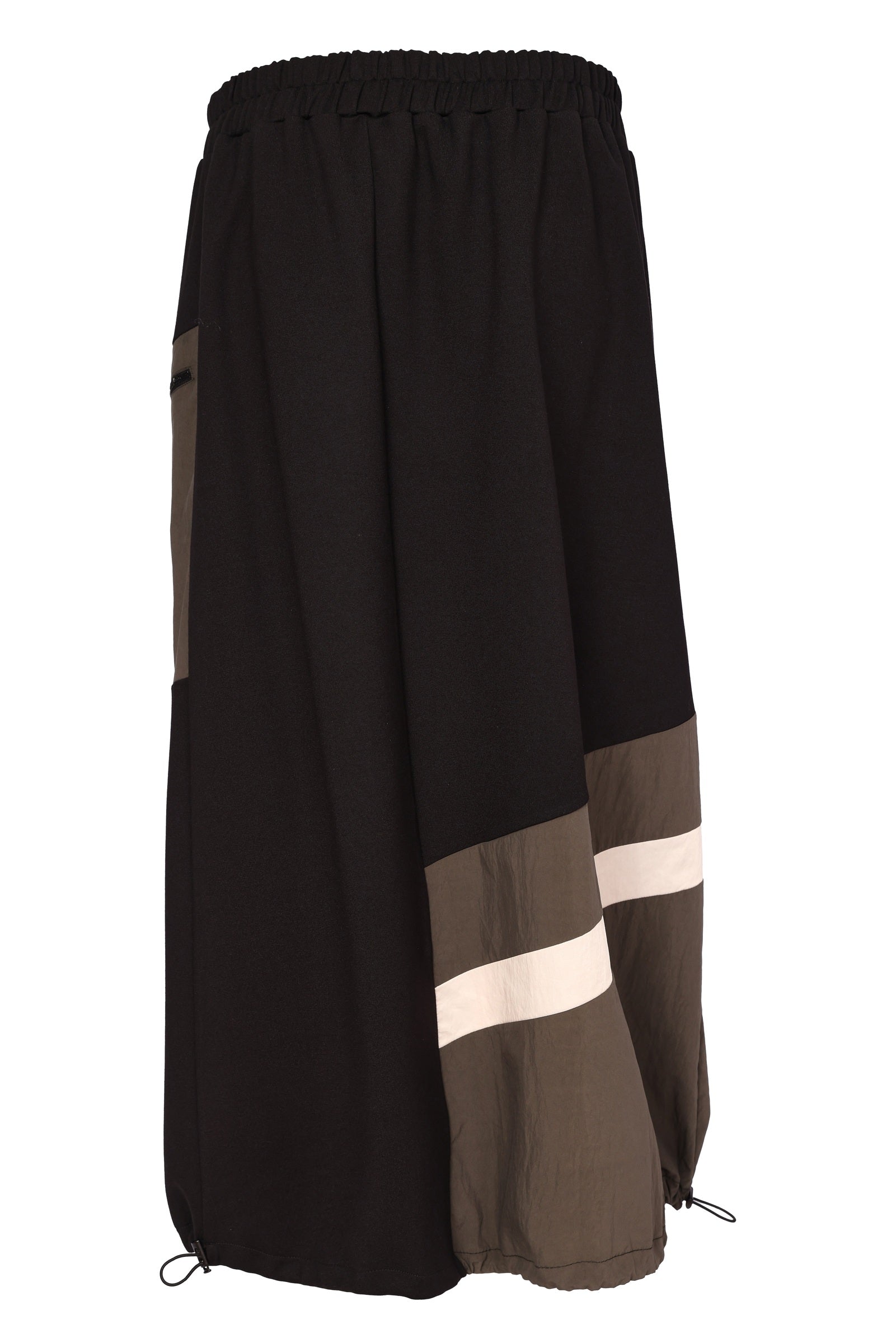 Naya Drawstring Hem Skirt With Colour Angled Panels