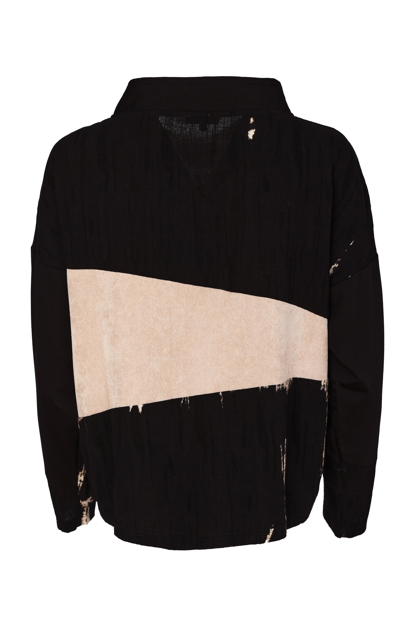 Naya High Neck Top With Corded Angle Section