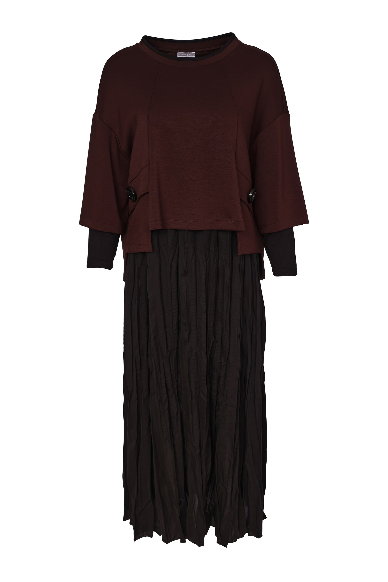 Naya Two Piece Crushed Dress With Overtop