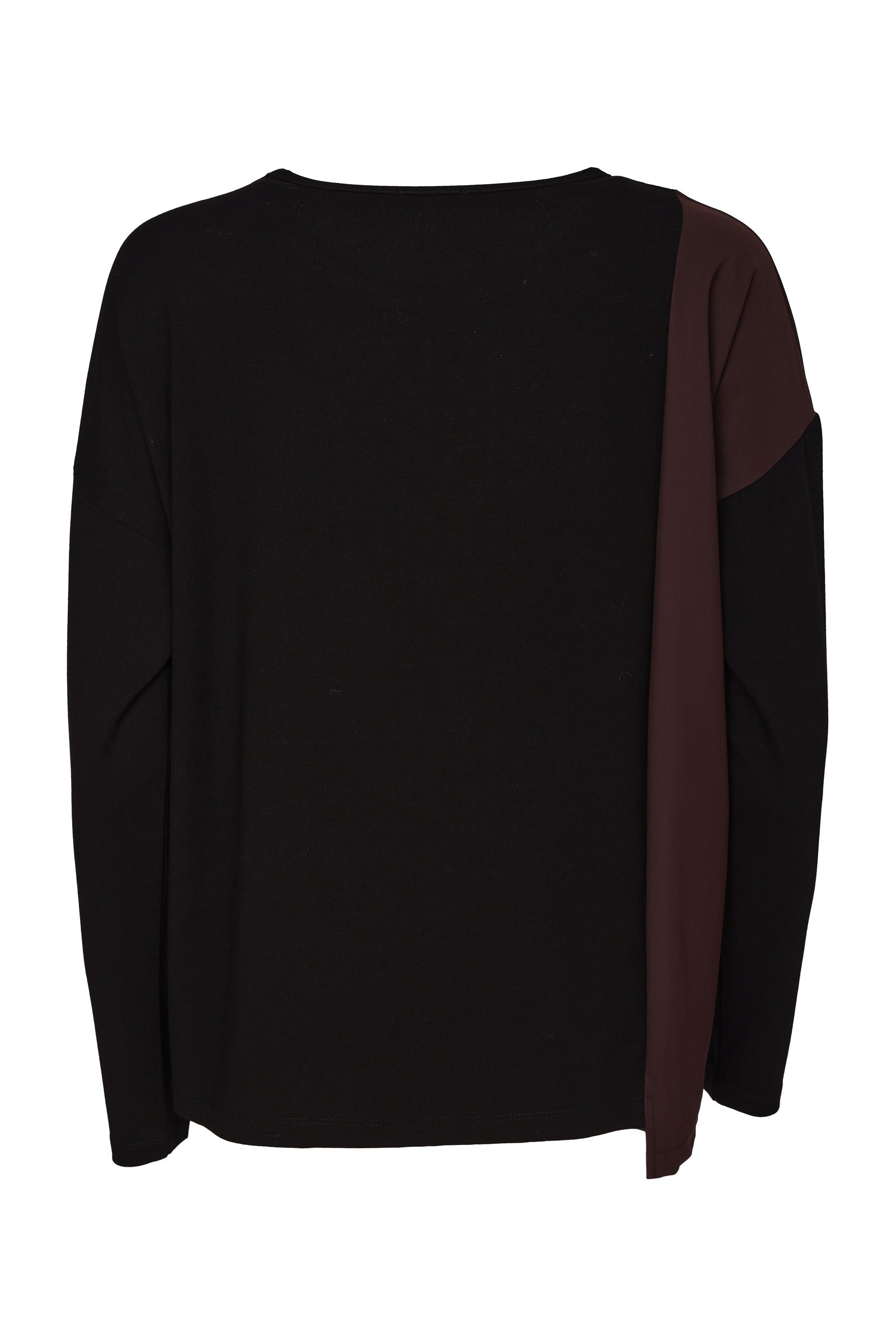 Naya Round Neck Top With Zip Contrast Pocket