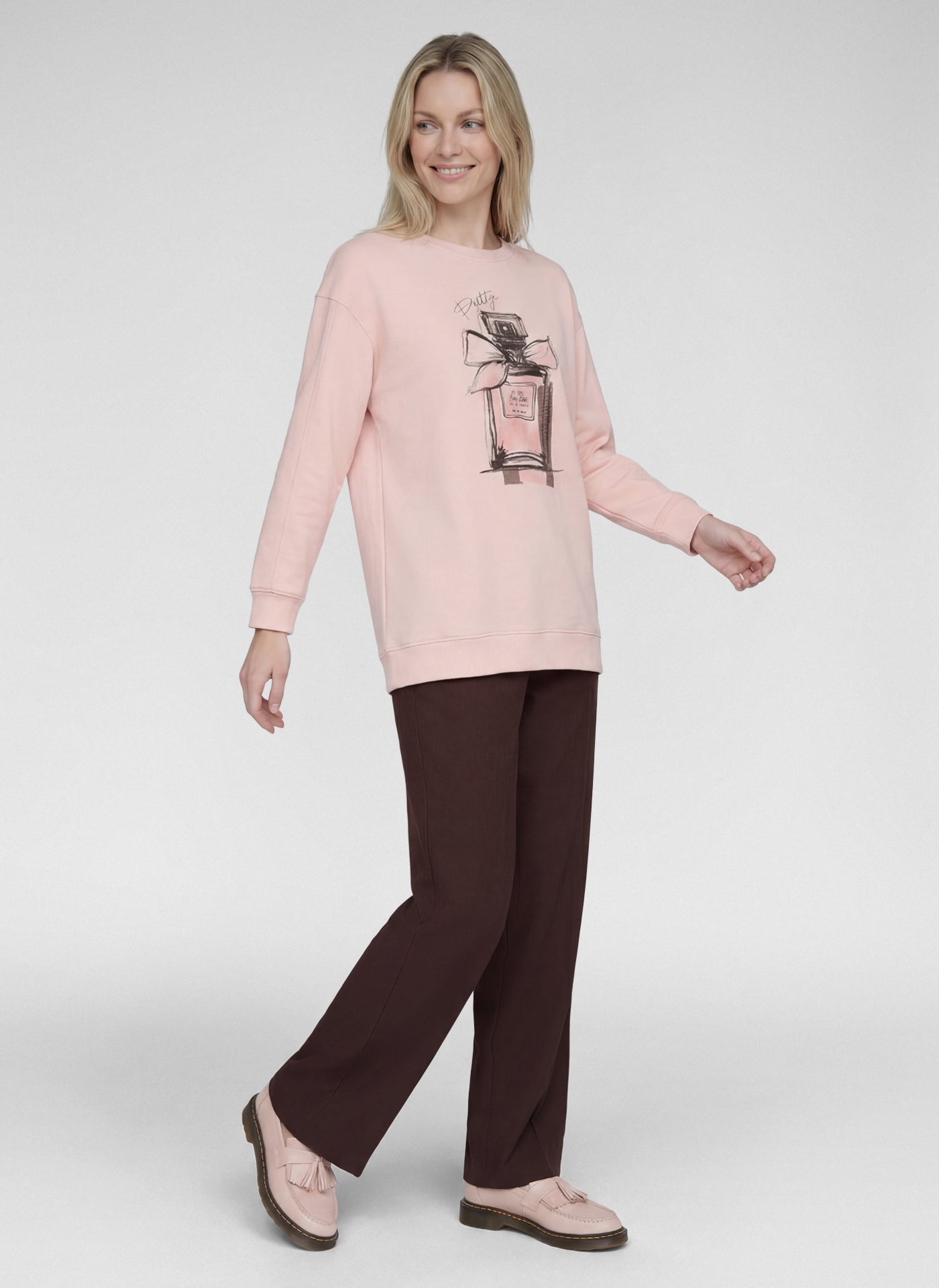 Rabe Graphic Cotton Top - Blush - 111309