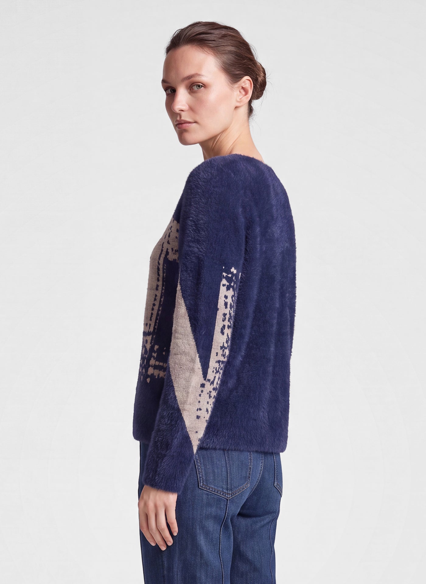Rabe Graphic Jumper - Dark-Blue - 113611