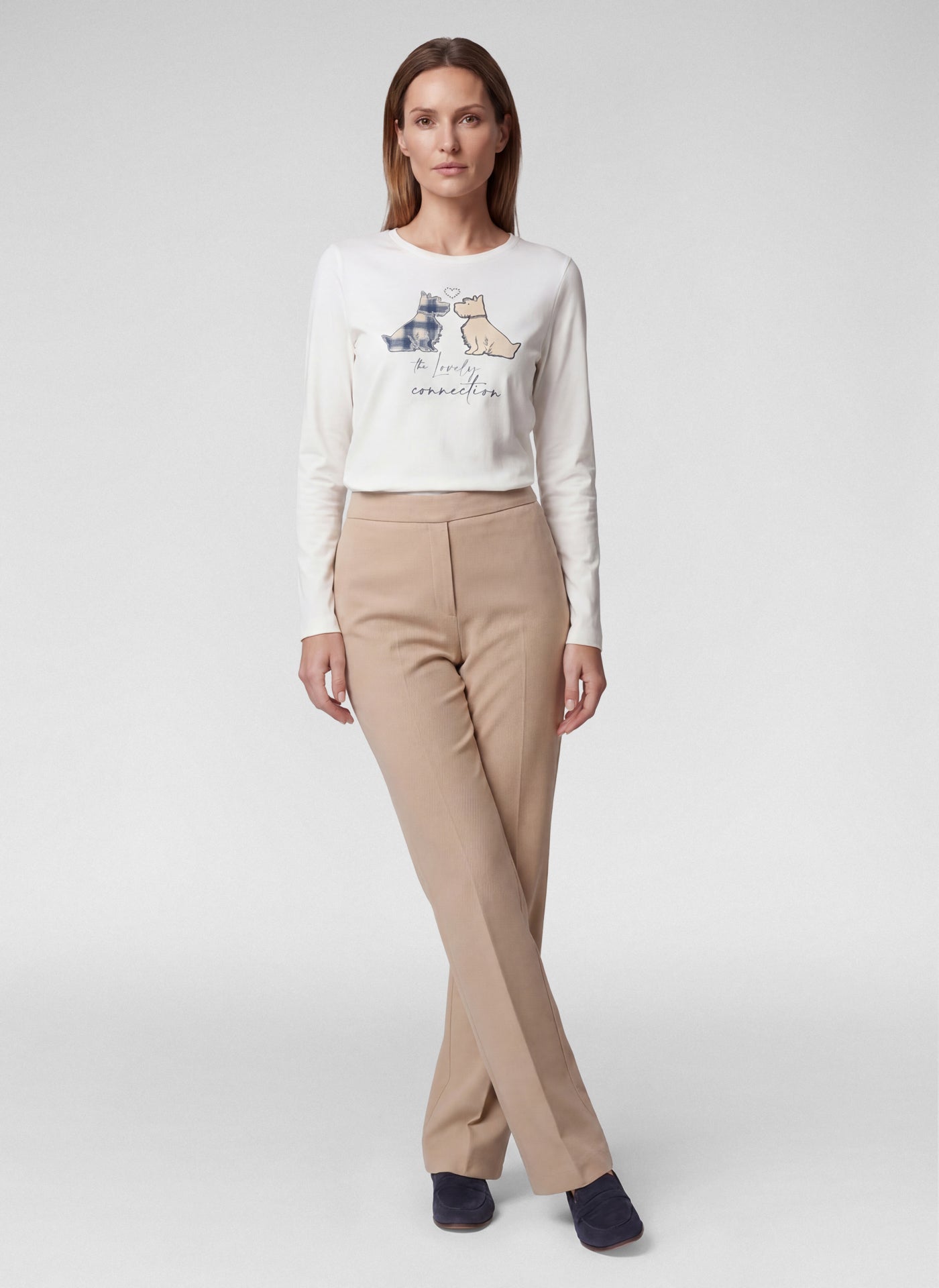 Rabe Stretch Trousers - Beige - 113455