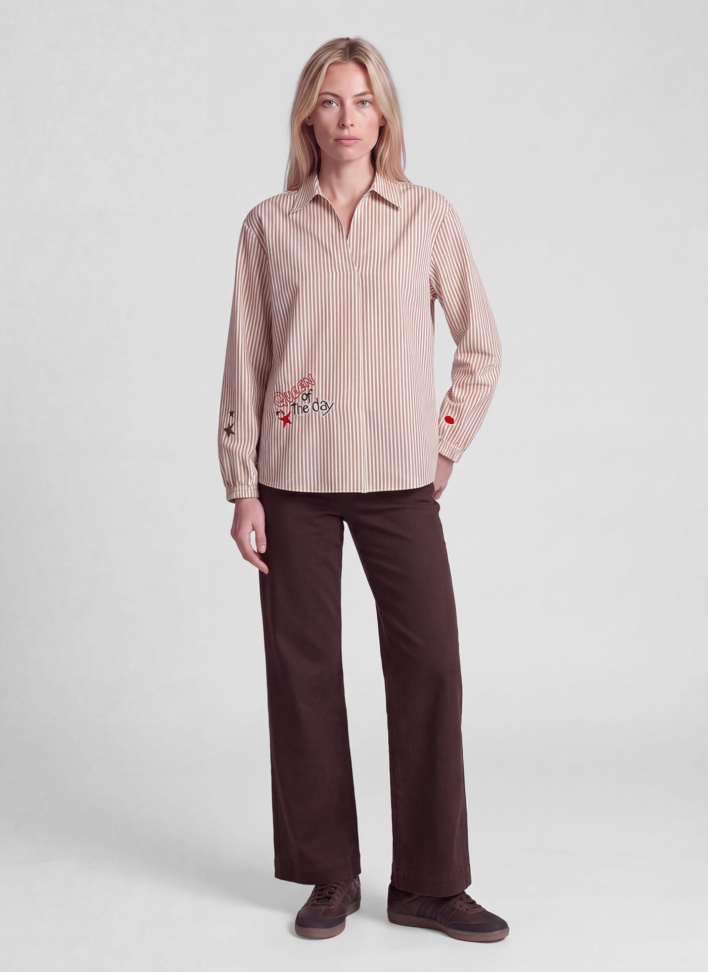 Rabe Collared Blouse - Caramel - 122101