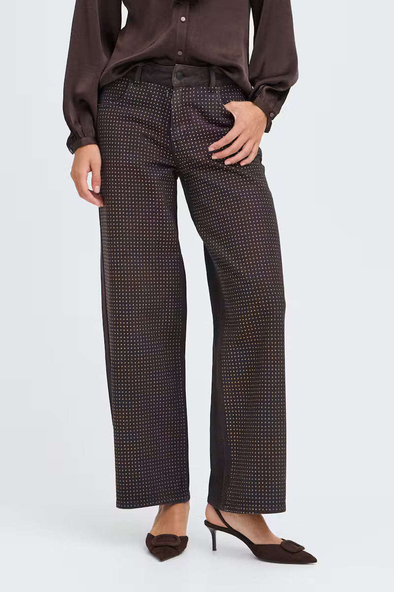 Krista chocolate wide-leg jeans 20819800 — detail
