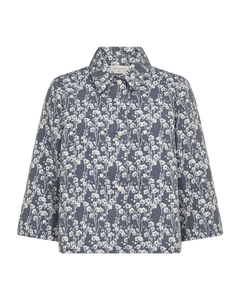 Freequent Fally Jacket in denim, front view