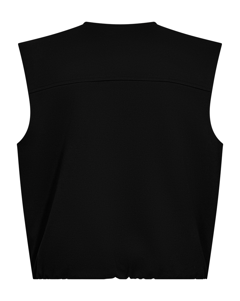 Freequent Nanni Vest in black, back view