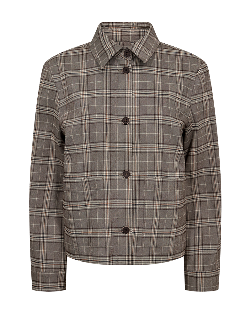 Freequent Rexo Jacket in checkered, front view
