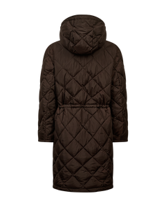 Freequent Olga Jacket in chocolate, back view