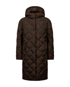 Freequent Olga Jacket in chocolate, front view