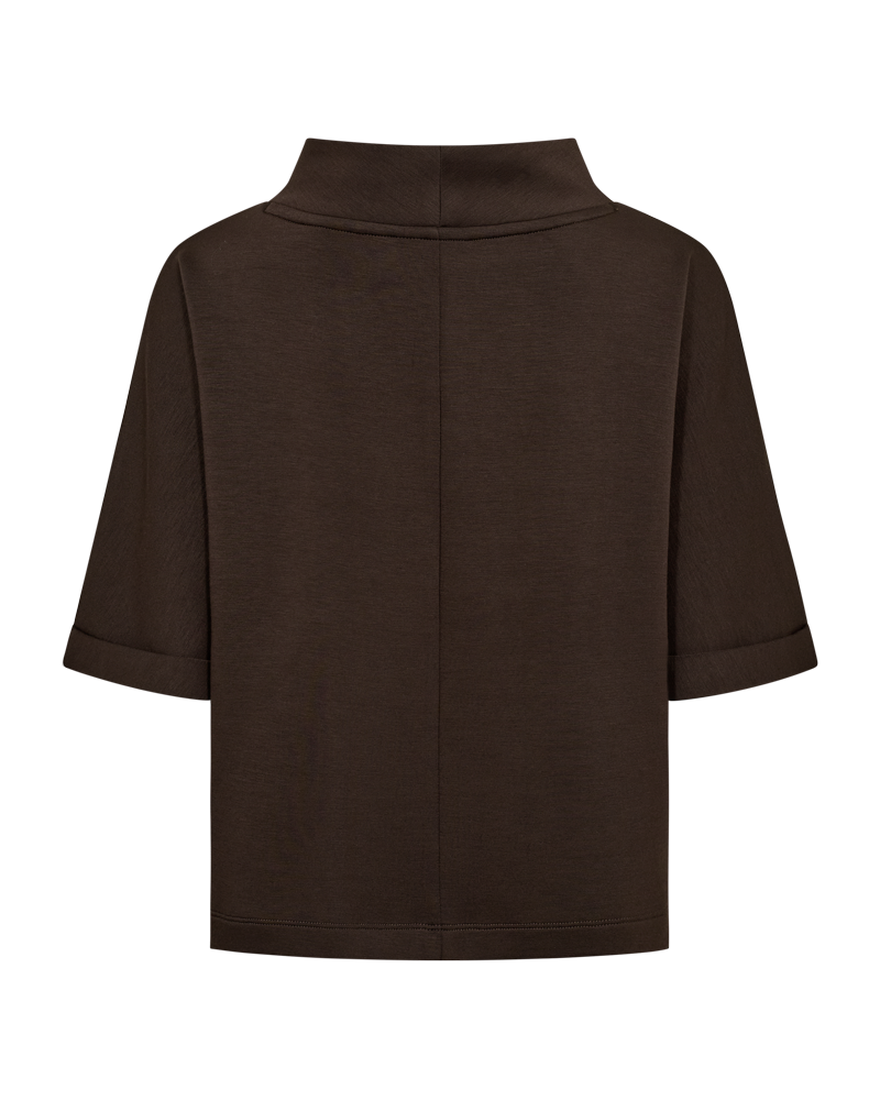 Freequent Lucinda Blouse in chocolate, back view