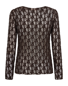 Freequent Reddy T-Shirt in chocolate, back view